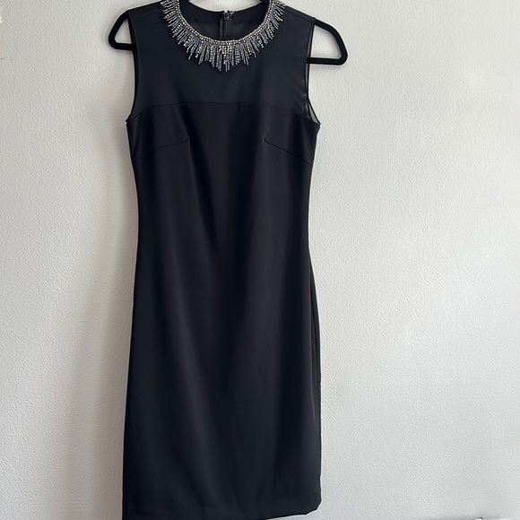 Carmen Marc Valvo Infusion Sequenced Black Formal Dress - Picture 1 of 12